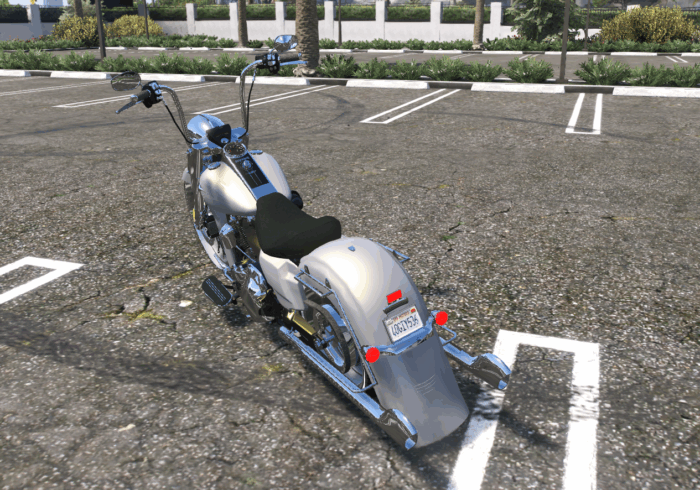 Chrome Cruiser Motorcycle - Image 3