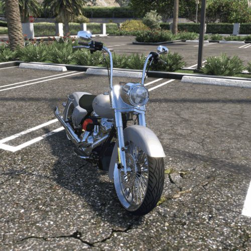 Chrome Cruiser Motorcycle