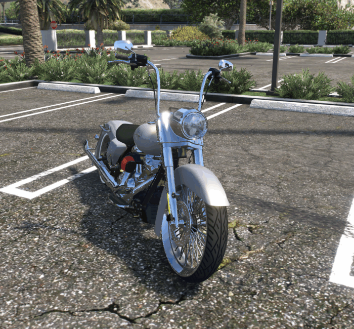 Chrome Cruiser Motorcycle