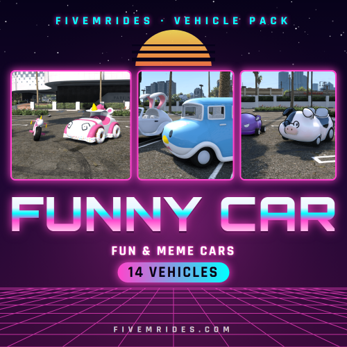 Funny Car Pack (14 Cars)
