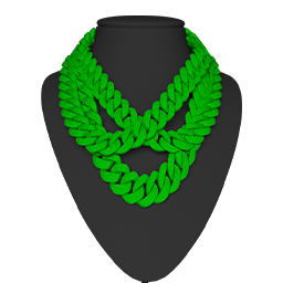 Crossed Cuban Knot Chain FiveM Car