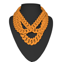 Crossed Cuban Knot Chain FiveM Car