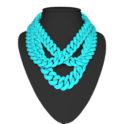 Crossed Cuban Knot Chain FiveM Car