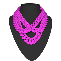 Crossed Cuban Knot Chain FiveM Car