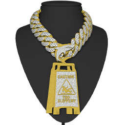 Caution Sign Chain FiveM Car