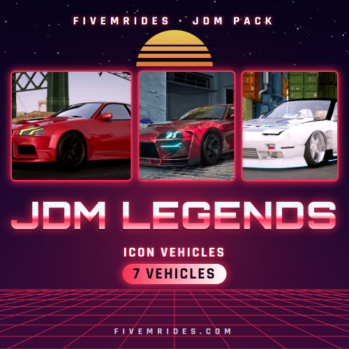JDM Legends Pack (7 Icon Vehicles)