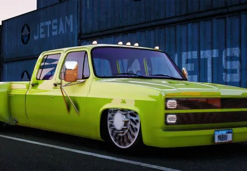Bagged Chevrolet K30 single cab Dually on JTX Forged wheels (BULLETPROOF)