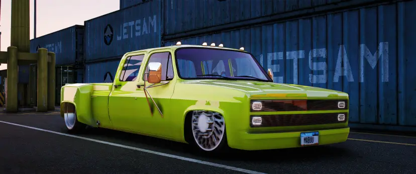 Bagged Chevrolet K30 single cab Dually on JTX Forged wheels FiveM Car