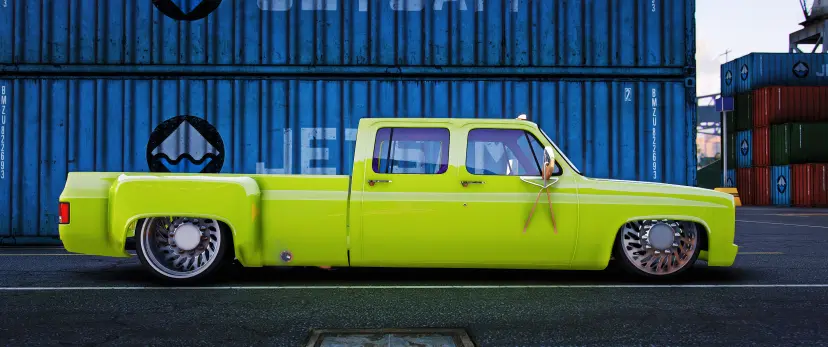 Bagged Chevrolet K30 single cab Dually on JTX Forged wheels (BULLETPROOF) - Image 8