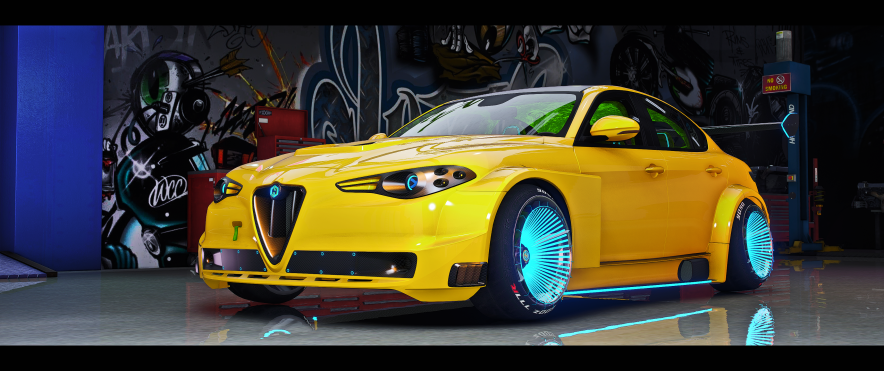 WIDEBODY ALFA ROMEO SEDAN FiveM Car