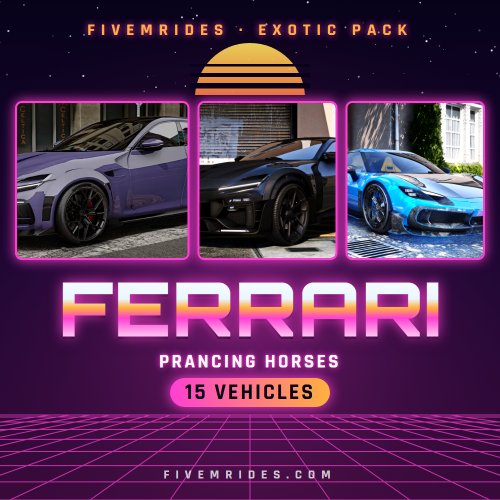 Ferrari Collection Pack (15 Prancing Horses)