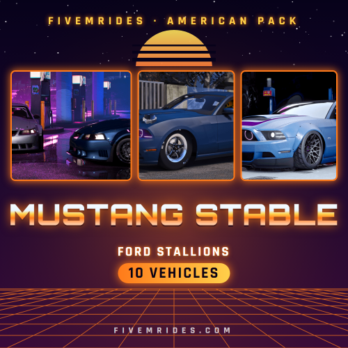 Mustang Stable Pack (10 Ford Stallions)