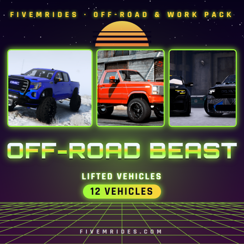 Off-Road Beast Pack (12 Lifted Vehicles)