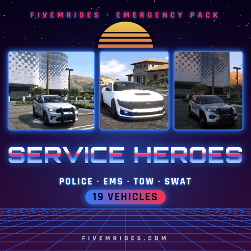 Service Heroes Mega Pack (Police + EMS + Tow + SWAT)