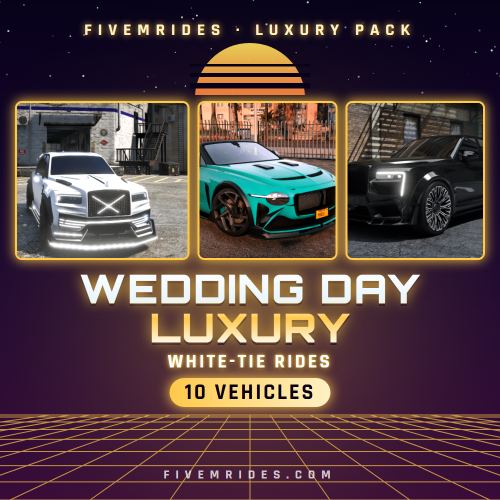 Wedding Day Luxury Pack (10 White-Tie Rides)