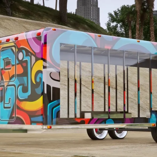 Custom Glass Window Show Hauler (Bumper Pull)