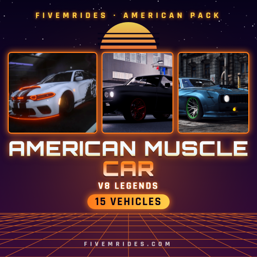 American Muscle Car Pack (15 V8 Legends)