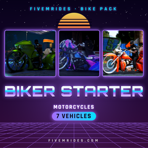 Biker Starter Pack (7 Motorcycles)