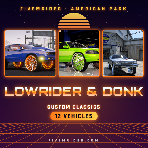 Lowrider & Donk Pack (12 Custom Classics)
