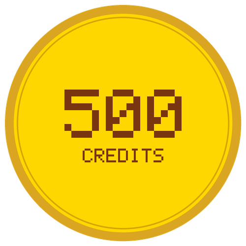 500 credits coin