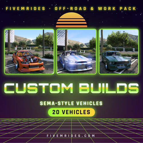 Custom Builds Pack (20 SEMA-Style Vehicles)