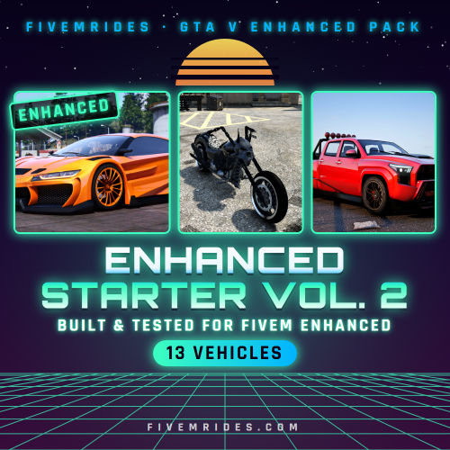 Enhanced Starter Pack Vol. 2 (13 Vehicles) - GTA V Enhanced