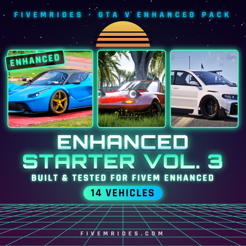 Enhanced Starter Pack Vol. 3 (14 Vehicles) - GTA V Enhanced