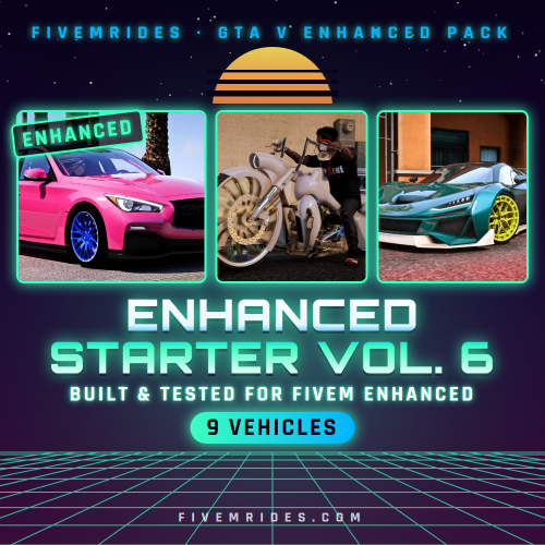 Enhanced Starter Pack Vol. 6 (9 Vehicles) - GTA V Enhanced