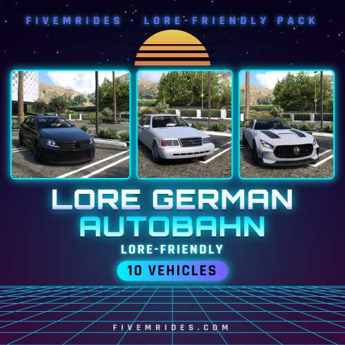 Lore German Autobahn Pack (10 Vehicles)