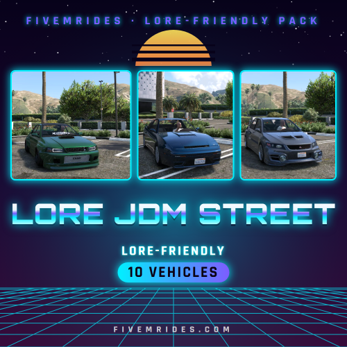 Lore JDM Street Pack (10 Vehicles)