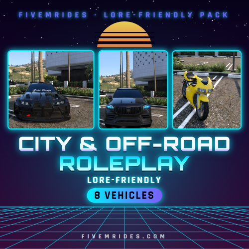 City & Off-Road Roleplay Pack (8 Vehicles)