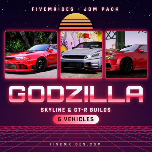 Godzilla Pack (6 Skyline & GT-R Builds)