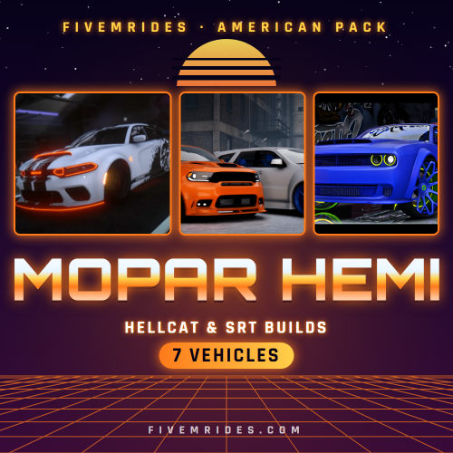 Mopar HEMI Pack (7 Hellcat & SRT Builds)