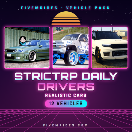 StrictRP Daily Drivers Pack (12 Realistic Cars)