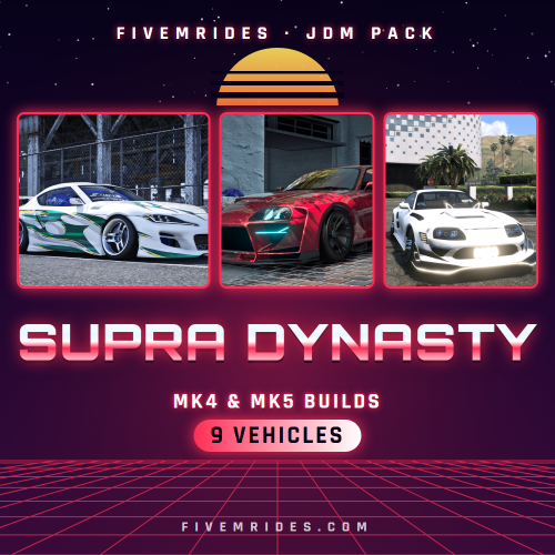 Supra Dynasty Pack (9 MK4 & MK5 Builds)