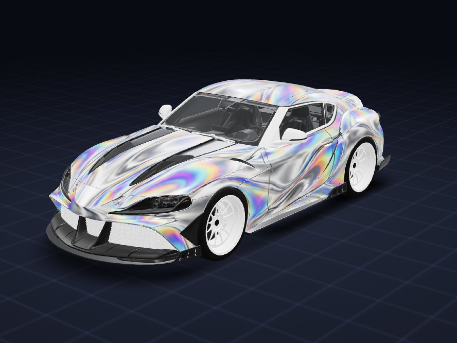 Liquid Chrome livery on the a90keyvany