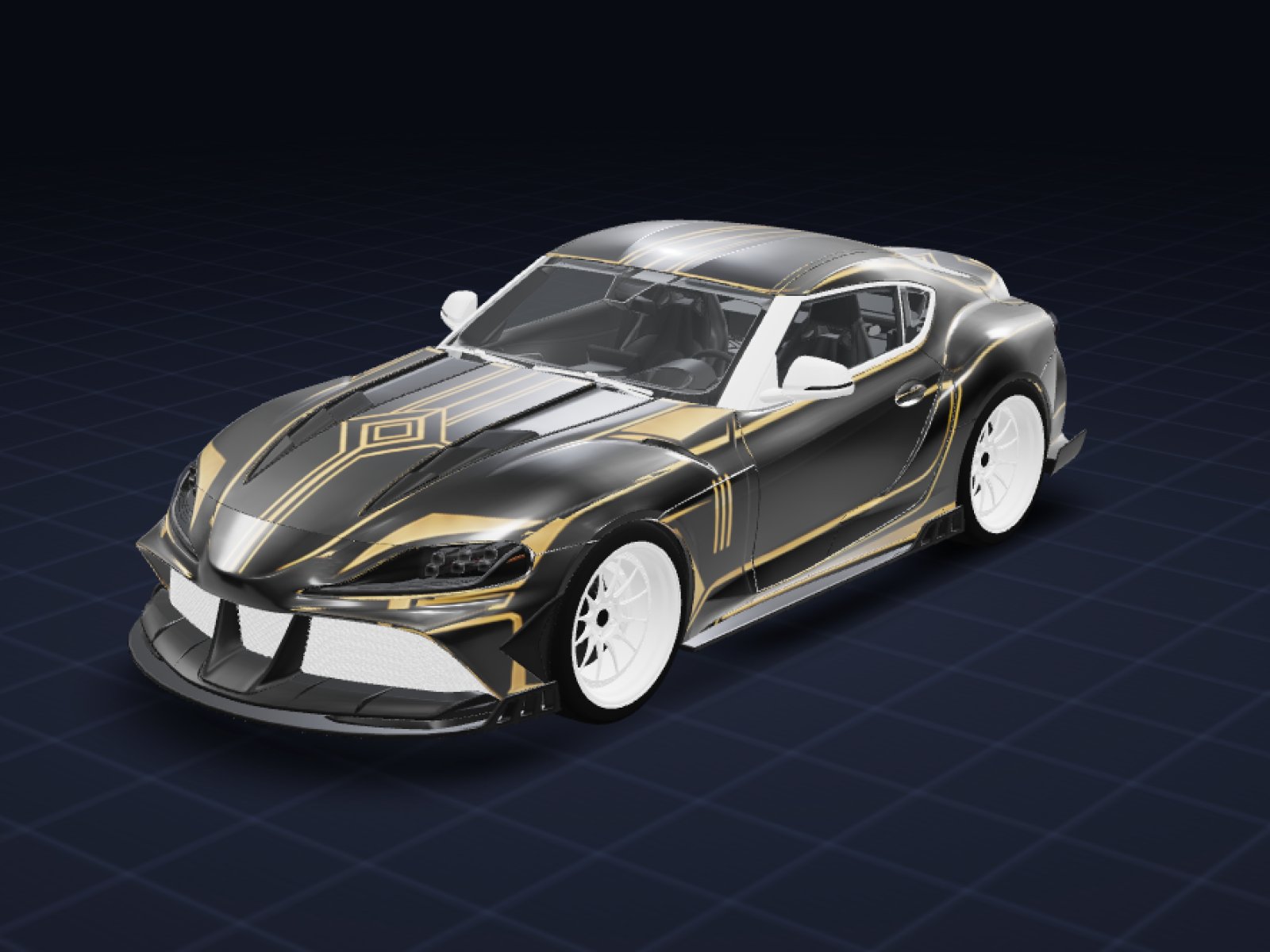 Midnight Gold livery on the a90keyvany
