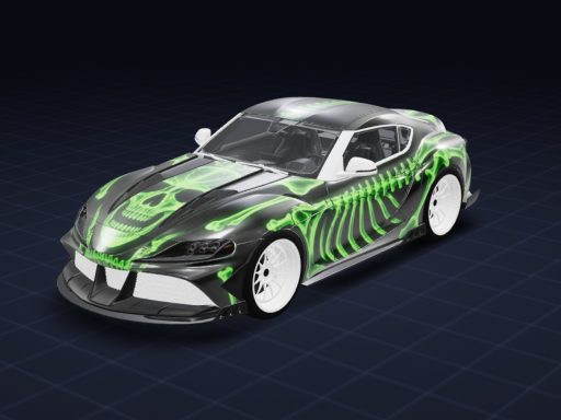 Neon Skeleton