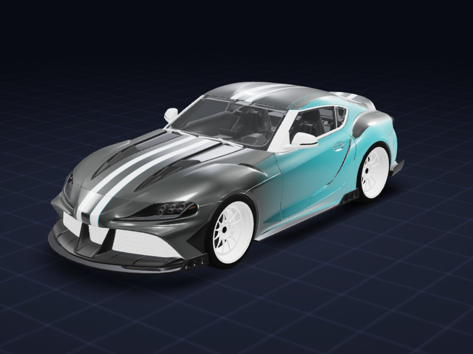 Ice Fade livery on the Any car