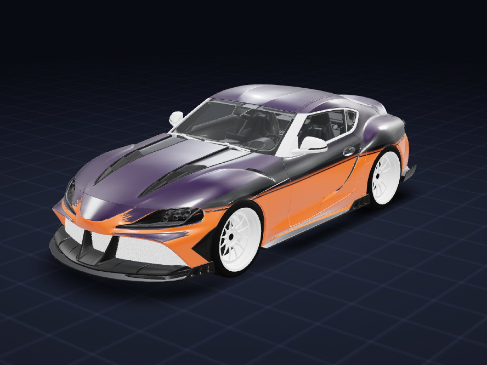 Pumpkin Two-Tone livery on the Any car