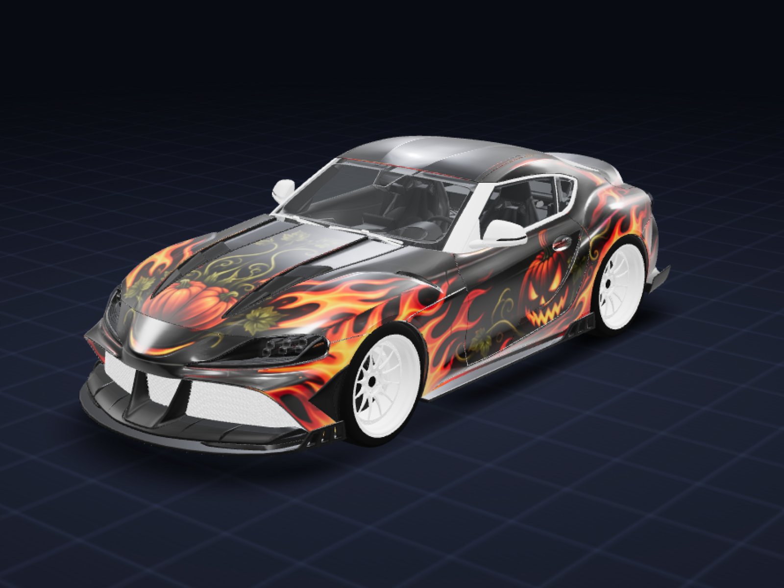 Pumpkin Inferno livery on the a90keyvany