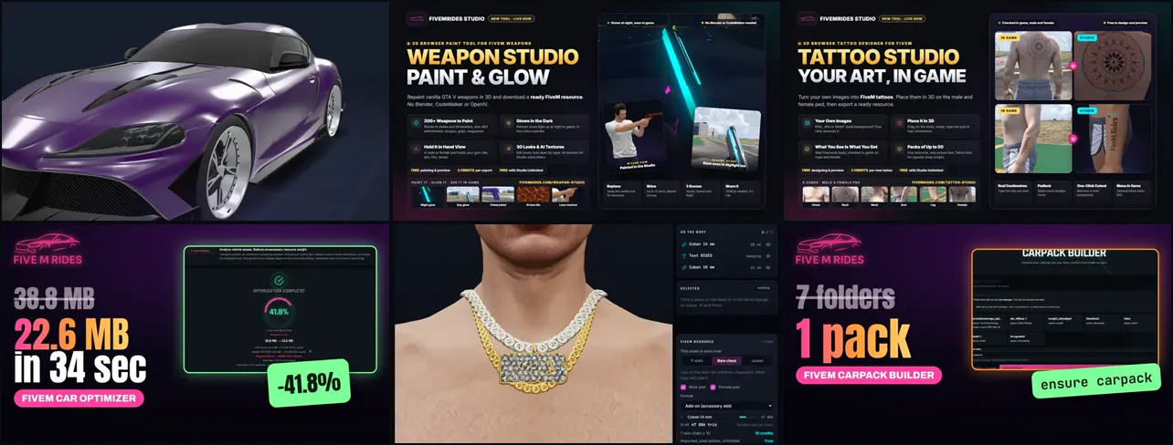 What partners can show their audience: the FiveMRides Studio tools